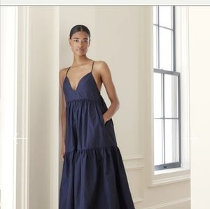NWOT  Modern Citizen "Oralia"  tiered, maxi, taffeta dress...large